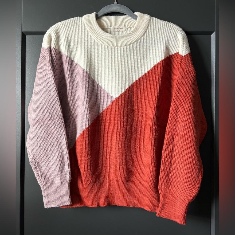 Sophie Rue Ribbed Knit Sweater in Cream